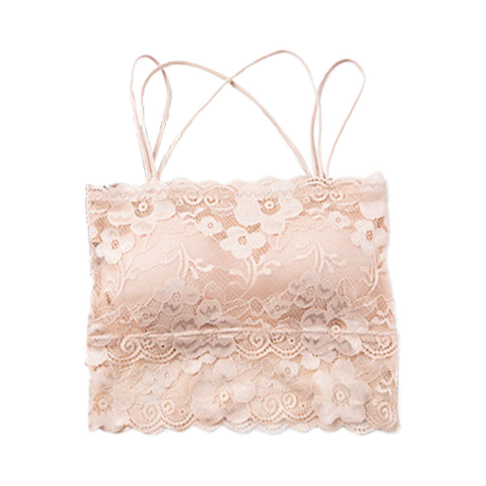 カップ付きキャミソール レースタイプ