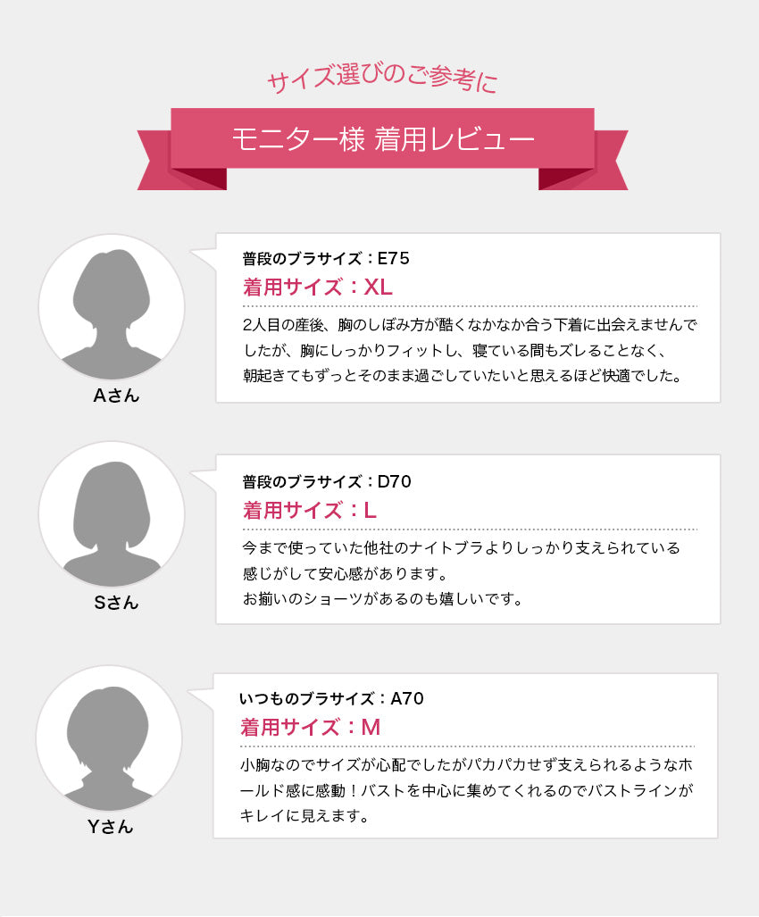 美乳ナイトブラ アンダーベルト ノンワイヤー セットショーツあり