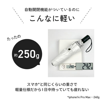 自動開閉折りたたみ日傘 晴雨兼用