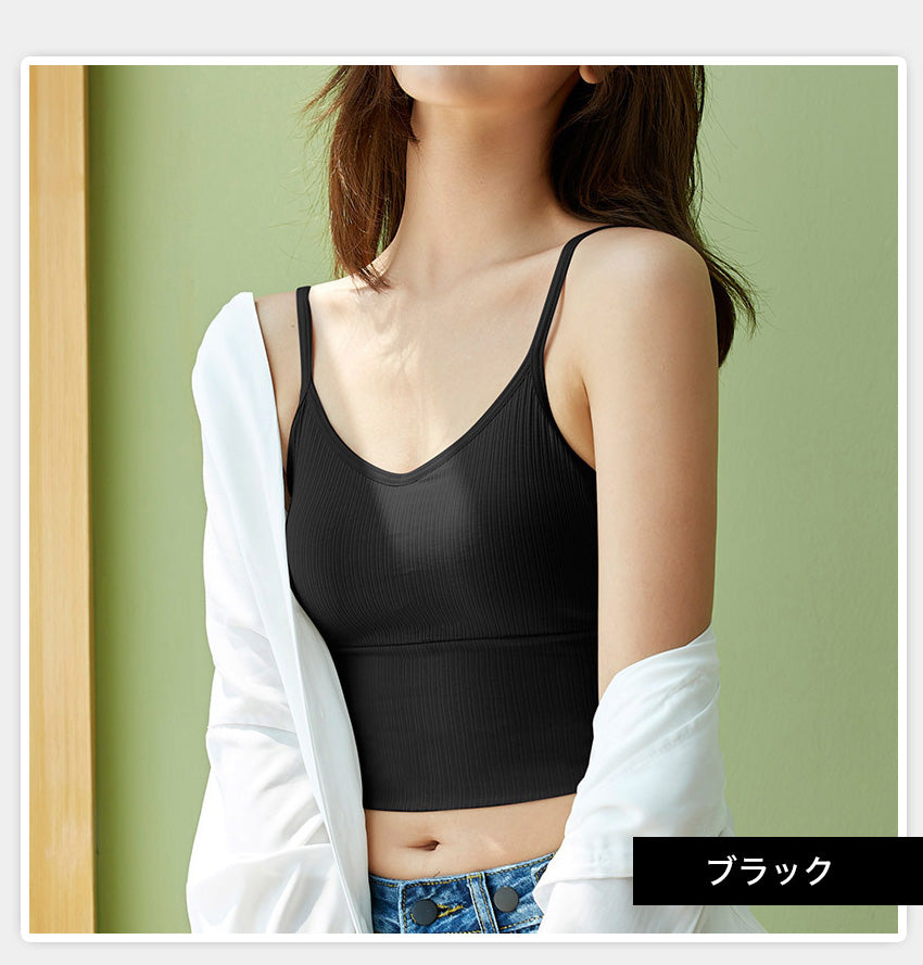 背中見せ ブラ ブラトップ 背中 開き インナー バックオープンブラ トップス ブラジャーレディース キャミソール　キャミ インナー