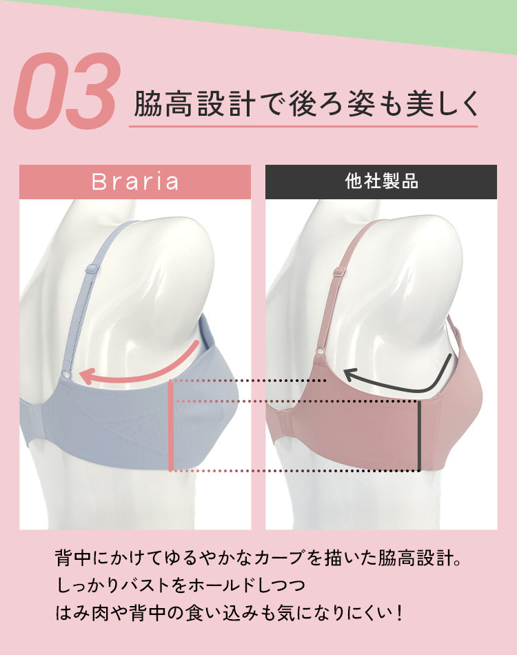 【グッドデザイン賞2025受賞】Braria お肌のごちそう下着 ブラ・ショーツセット