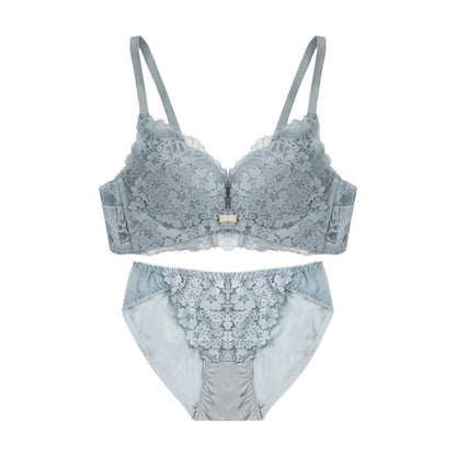 ノンワイヤーボリュームアップブラ＆ショーツセット 盛れる 脇高