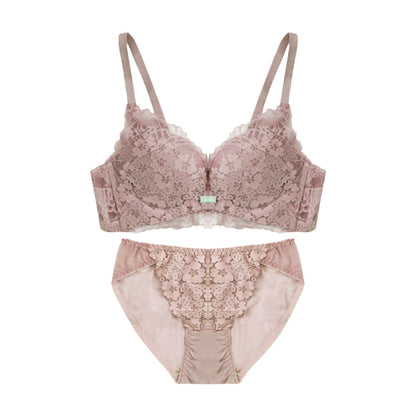 ノンワイヤーボリュームアップブラ＆ショーツセット 盛れる 脇高