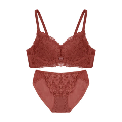 ノンワイヤーボリュームアップブラ＆ショーツセット 盛れる 脇高