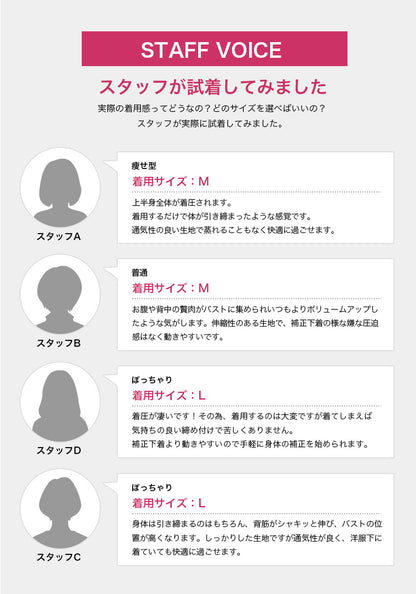着圧インナー 二の腕 ウエスト バストアップ 猫背対策