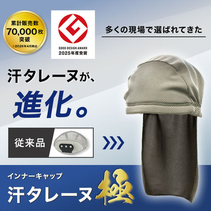 【汗タレーヌが進化】ヘルメットインナー 汗タレーヌ 極