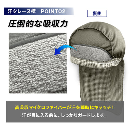 【汗タレーヌが進化】ヘルメットインナー 汗タレーヌ 極