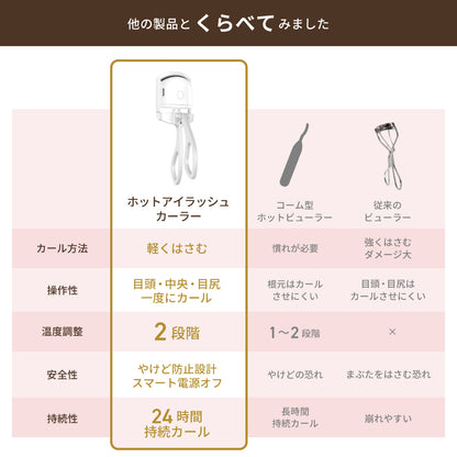 充電式ホットアイラッシュカーラー