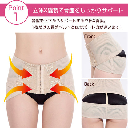 骨盤ベルト ホックタイプ 骨盤サポーター