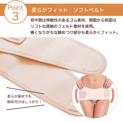 骨盤ベルト マジックテープタイプ 骨盤サポーター