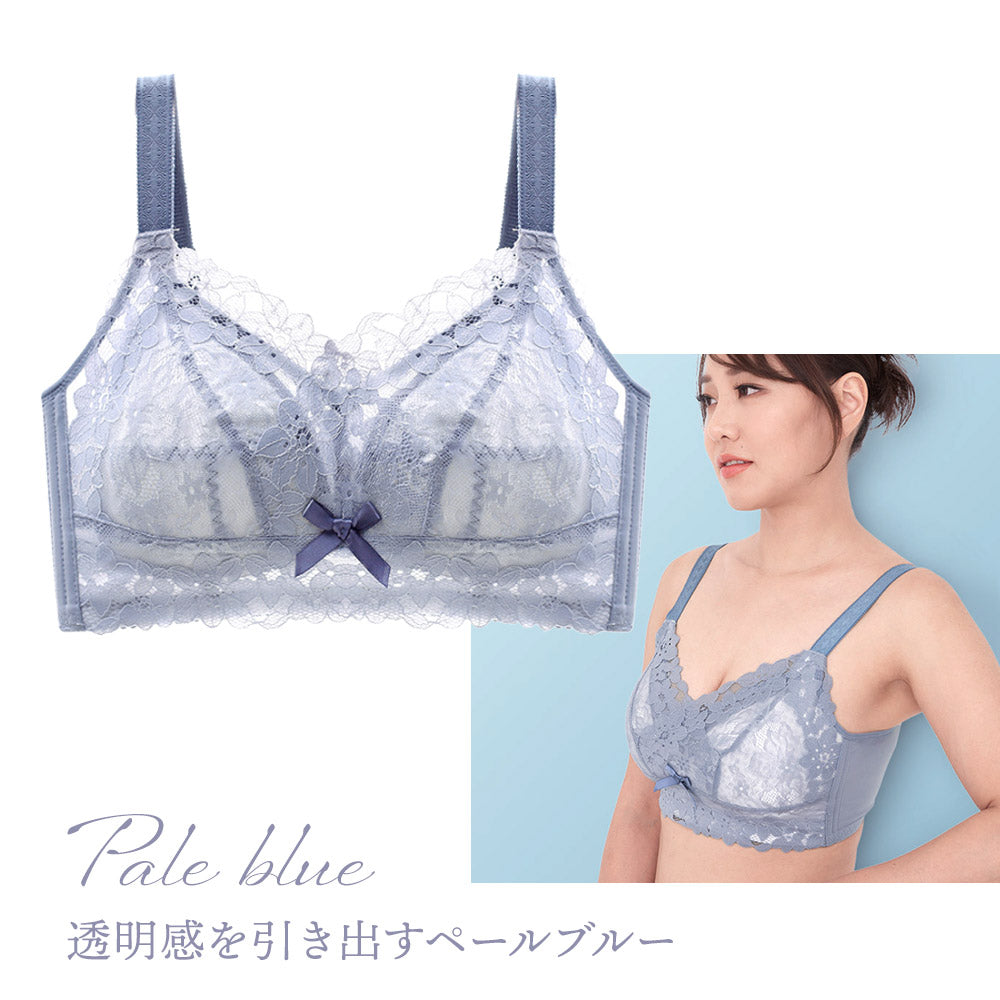 胸を小さく見せるブラ ノンワイヤー  セットショーツあり