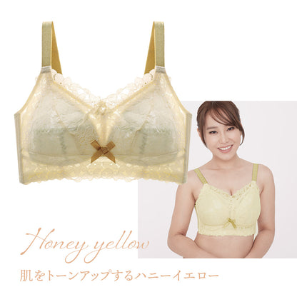 胸を小さく見せるブラ ノンワイヤー  セットショーツあり
