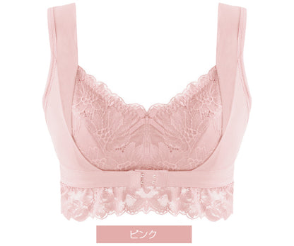 美乳ナイトブラ アンダーベルト ノンワイヤー セットショーツあり