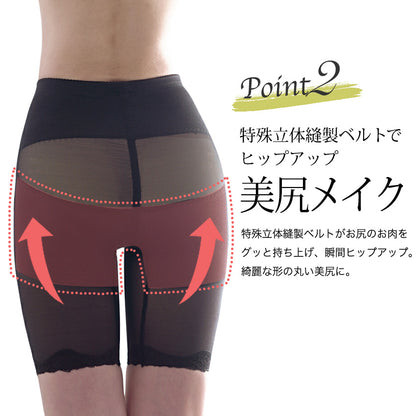 ハイウエストガードル 着圧 ヒップアップ 骨盤引き締め