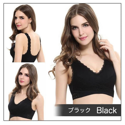 育乳ナイトブラ クロスストラップ ノンワイヤー