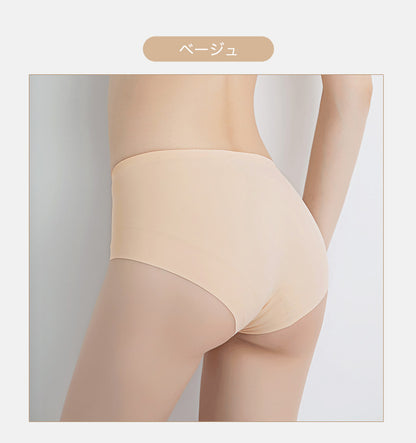 サラッと快適 シームレスショーツ ハイウエスト 股上深め