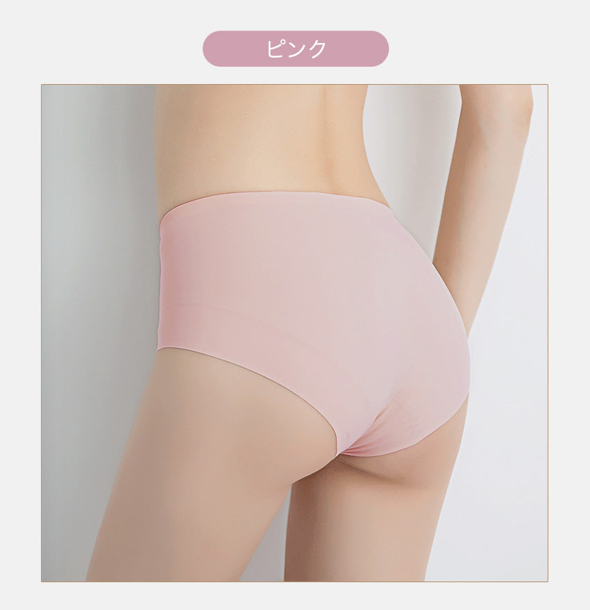 シームレス ショーツ レディース  シームレスパンツ 綿 サポート ハイウエスト レース セット 深め 深ばき 股上深め 鼠径部 締め付けない 単品 スタンダード 送料無料