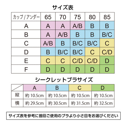 綺麗盛 ウィングシークレットブラ シリコンブラ ヌーブラ 薄型カップ