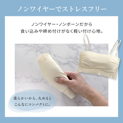 胸を小さく見せるブラ 背中見せタイプ 薄くて涼しい ノンワイヤー