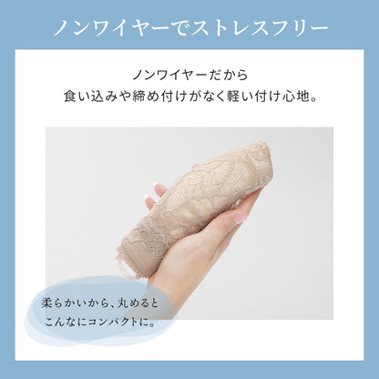 胸を小さく見せるブラ  薄くて涼しい ノンワイヤー