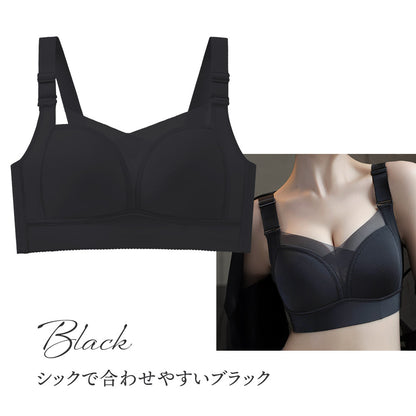 胸を小さく見せるブラ アウターに響かない 薄くて涼しい ノンワイヤー