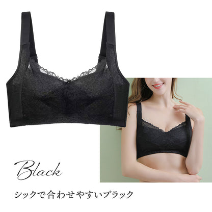 胸を小さく見せるブラ カシュクール構造 薄くて涼しい ノンワイヤー