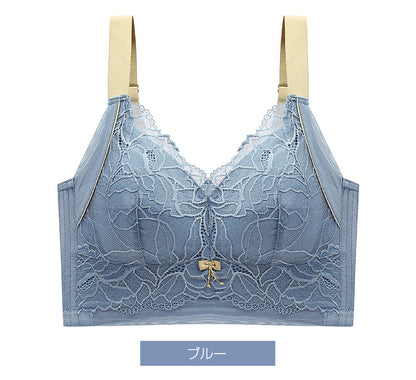 胸を小さく見せるブラ 超脇高 7段ホック ノンワイヤー